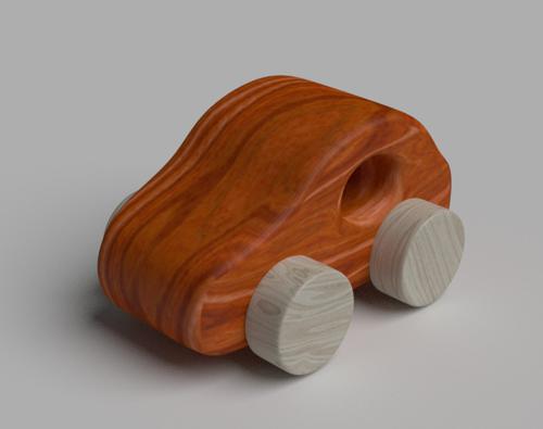 wooden car toy preview image